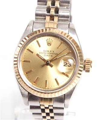 Rolex Oyster Perpetual Date Damenarmbanduhr - Antiques, art and jewellery