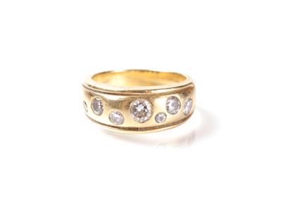 Brillant-Damenring zus. ca. 0,99 ct - Antiques, art and jewellery