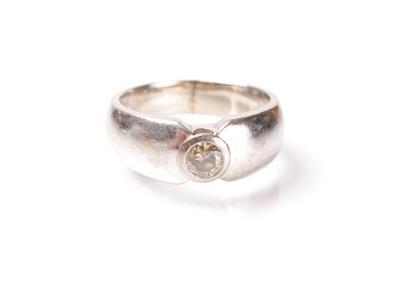 Solitärring ca. 0,45 ct - Antiques, art and jewellery