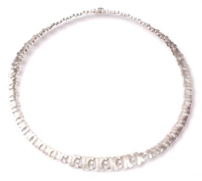 Brillantcollier zus. ca. 0,75 ct - Kunst, Antiquitäten und Schmuck