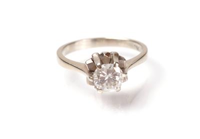 Solitärring ca. 0,80 ct - Antiques, art and jewellery