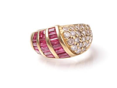 Brillant Rubin Ring - Arte, antiquariato e gioielli