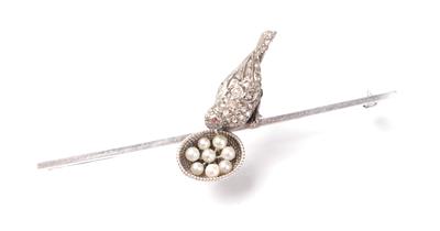 Diamantrautenbrosche - Arte, antiquariato e gioielli