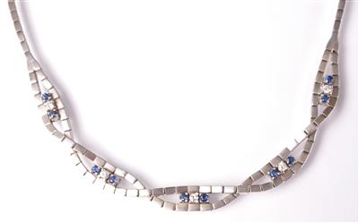 Brillant-Saphircollier - Arte, antiquariato e gioielli