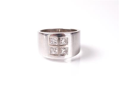 Diamantring zus. ca. 1,70 ct - Antiques, art and jewellery