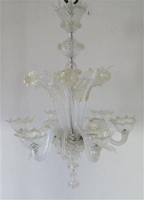 Murano-Luster mit zwei Appliken, Italien 2. Hälfte 20. Jhdt. - Arte, antiquariato e gioielli