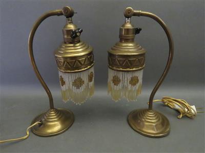 Paar Jugendstil-Tischlampen, 1. Viertel 20. Jahrhundert - Umění, starožitnosti, šperky