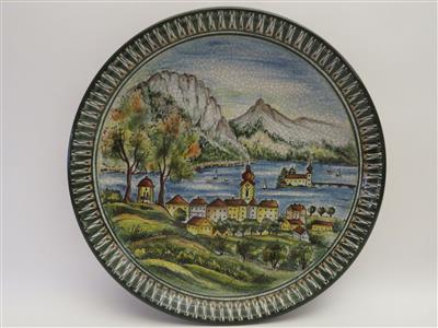 Wandteller, Pesendorfer Keramik, Gmunden 2. Hälfte 20. Jhdt. - Antiques, art and jewellery