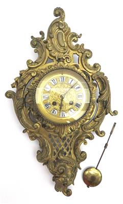 Carteluhr im Rokokostil, Ende 19. Jahrhundert - Jewellery, antiques and art