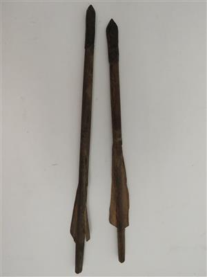 Zwei Pfeile einer Armbrust, wohl 16. Jahrhundert - Schmuck, Kunst und Antiquitäten