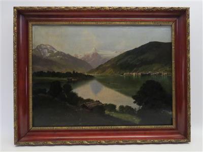 Alte Ansicht von Zell am See, Mitte 20. Jahrhundert - Klenoty, umění a starožitnosti