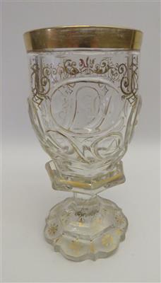 Pokal, Böhmen um 1840/50 - Schmuck, Kunst und Antiquitäten