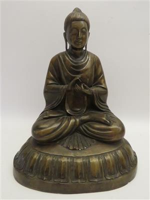 Sitzende Buddhafigur "Dhamacakra mudra" - Klenoty, umění a starožitnosti