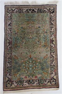 Ghom Seide ca. 162 x 103 cm, Zentralpersien (Iran) 2. Hälfte 20. Jahrhundert - Schmuck, Kunst und Antiquitäten