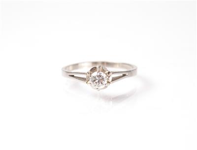 Solitärring ca. 0,30 ct - Jewellery, antiques and art