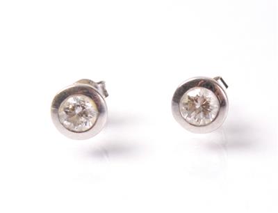 2 Brillantohrstecker zus. ca.1 ct - Gioielli, arte e antiquariato