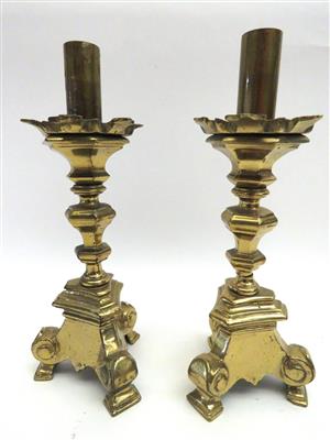 Paar Kerzenleuchter im Frühbarockstil, 20. Jahrhundert - Jewellery, antiques and art