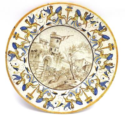 Wandteller, im Stil der Renaissance, Italien wohl 19. Jahrhundert - Jewellery, antiques and art