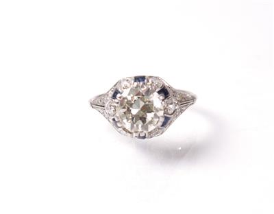 Altschliffdiamantdamenring zus. ca. 1,85 ct - Jewellery, antiques and art