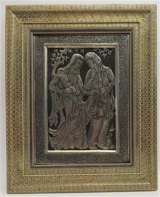 Relief "Liebespaar", Persien 20. Jahrhundert - Schmuck, Kunst und Antiquitäten