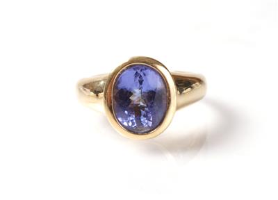 Tansanitring - Jewellery, antiques and art