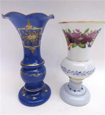 Zwei Vasen, wohl Bayerischer Wald, 19. Jahrhundert - Klenoty, umění a starožitnosti