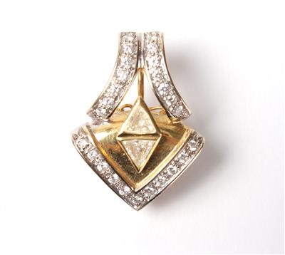 Brillant Diamantanhänger zus. ca. 1 ct - Schmuck, Kunst und Antiquitäten