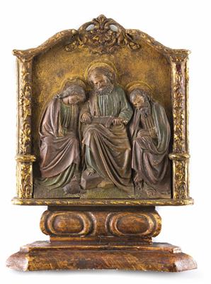 Apostel-Gruppe: Petrus, Johannes und Jakobus, Deutsch,19. Jahrhundert - Klenoty, umění a starožitnosti