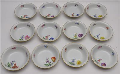 12 Dessertschalen, Meissen, 1975 bis 1978 - Jewellery, antiques and art