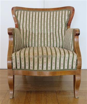 Biedermeier-Fauteuils um 1830/40 - Klenoty, umění a starožitnosti