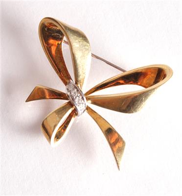 Diamantbrosche - Jewellery, antiques and art