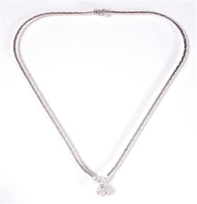 Brillantcollier zus. ca. 0,60 ct - Gioielli, arte e antiquariato