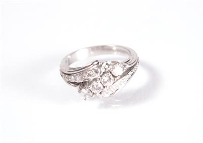 Brillant-Diamantdamenring zus. ca. 0,60 ct - Gioielli