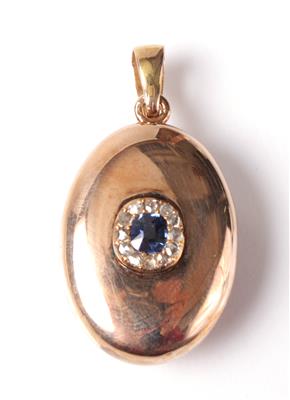 Diamantrautenmedaillon - Jewellery, antiques and art