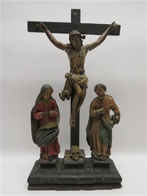 Kreuzigungsgruppe, Alpenländisch um 1800 - Summer auction