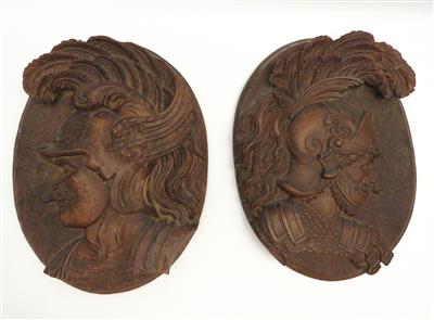 Zwei Relieftafeln, Historismus um 1880/90 - Jewellery, antiques and art