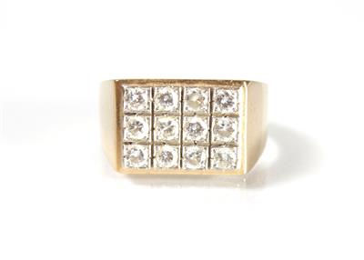 Brillantring zus. 1,17 ct - Gioielli, arte e antiquariato