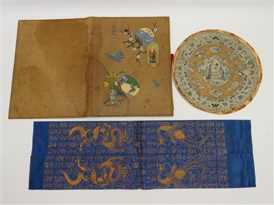 Ledermappe, China, 19./20. Jahrhundert - Jewellery, antiques and art
