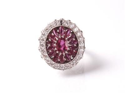 Brillantdamenring zus. ca. 1 ct - Jewellery, antiques and art