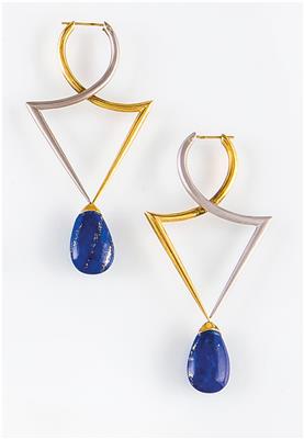 2 Lapislazuliohrsteckgehänge - Jewellery