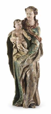 Madonna mit Kind, Alpenländisch um 1700 - Antiques and art