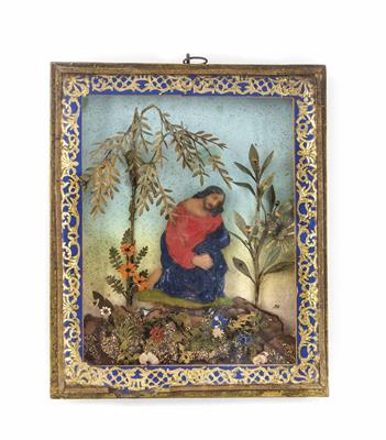 Andachtsbild, "Christus in der Rast", Alpenländisch 19. Jahrhundert - Jewellery, antiques and art