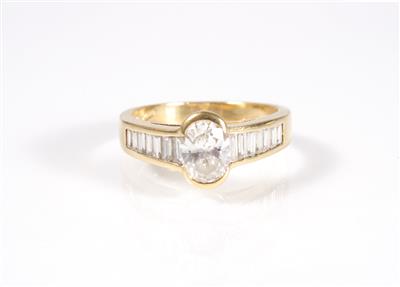 Diamantring zus. ca. 1,70 ct - Jewellery, antiques and art