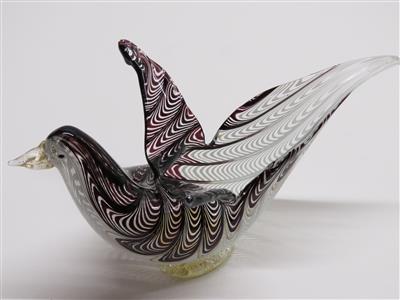 Schale in Vogelform, Arte Vetraria Muranese, Murano um 1960 - Schmuck, Kunst und Antiquitäten