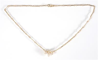 Brillant-Collier zus. ca. 0,90 ct - Schmuck, Kunst und Antiquitäten