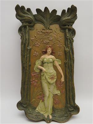 Reliefbild, Ernst Wahliss, Turn-Wien, um 1900 - Jewellery, antiques and art