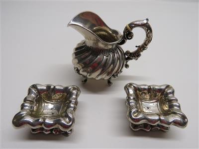 2 Spätbiedermeier Gewürzschälchen - Schmuck, Kunst und Antiquitäten