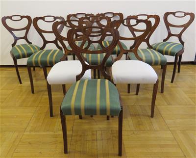 Zehn Neo-Biedermeier-Sessel, 20. Jahrhundert - Schmuck, Kunst und Antiquitäten