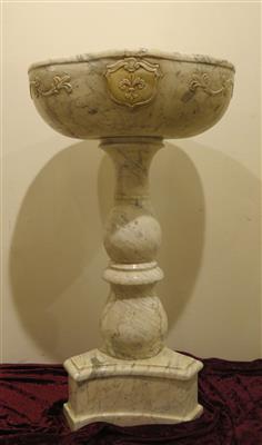 Zweiteiliger Marmor-Brunnen nach italienischem Vorbild, 20. Jahrhundert - Jewellery, antiques and art