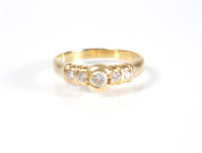 Brillantdamenring zus. ca. 0,45 ct - Jewellery, antiques and art